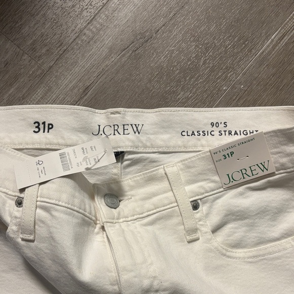 J. Crew Women's White Straight Leg Jeans. NWT. new with tags. - Picture 2 of 4